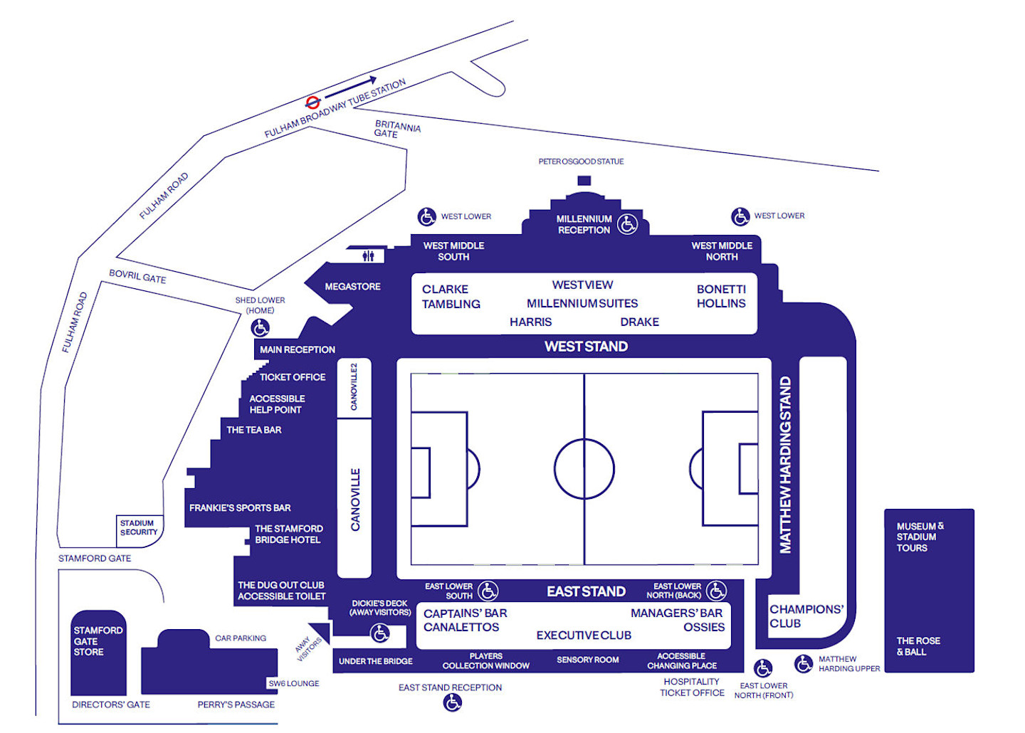 Access Guide Full Stadium Plan Official Site Chelsea Football Club Access Guide Full Stadium Plan Official Site Chelsea Football Club